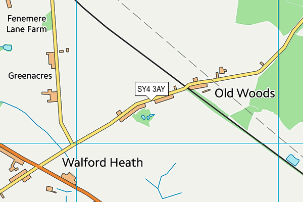 SY4 3AY map - OS VectorMap District (Ordnance Survey)