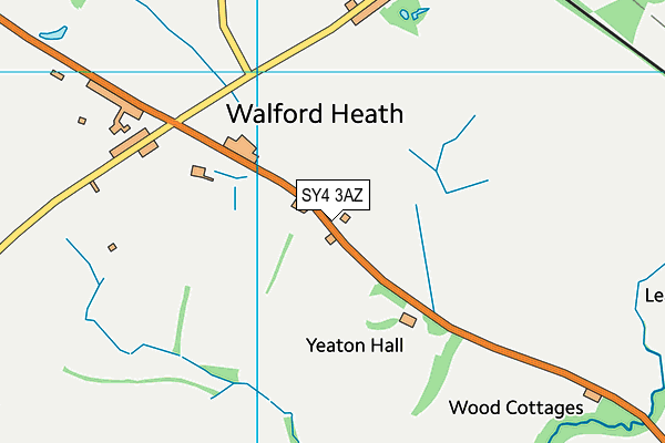 SY4 3AZ map - OS VectorMap District (Ordnance Survey)