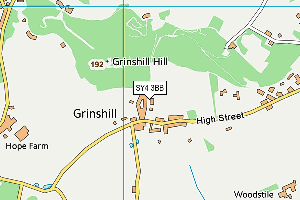 SY4 3BB map - OS VectorMap District (Ordnance Survey)