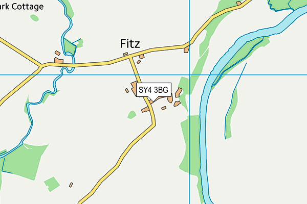 SY4 3BG map - OS VectorMap District (Ordnance Survey)