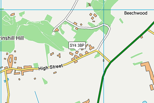 SY4 3BP map - OS VectorMap District (Ordnance Survey)