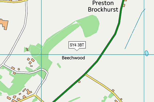 SY4 3BT map - OS VectorMap District (Ordnance Survey)