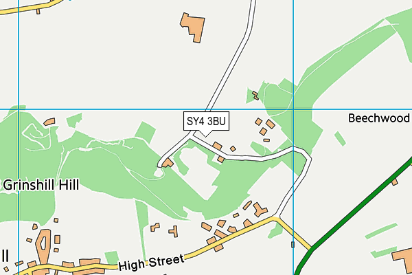 SY4 3BU map - OS VectorMap District (Ordnance Survey)