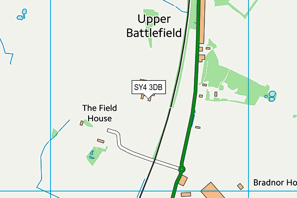 SY4 3DB map - OS VectorMap District (Ordnance Survey)