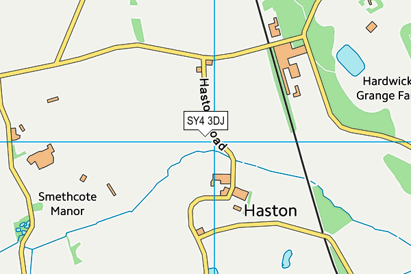 SY4 3DJ map - OS VectorMap District (Ordnance Survey)