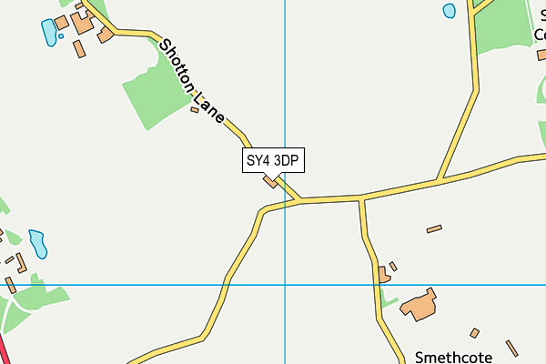 SY4 3DP map - OS VectorMap District (Ordnance Survey)