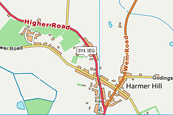 SY4 3EG map - OS VectorMap District (Ordnance Survey)