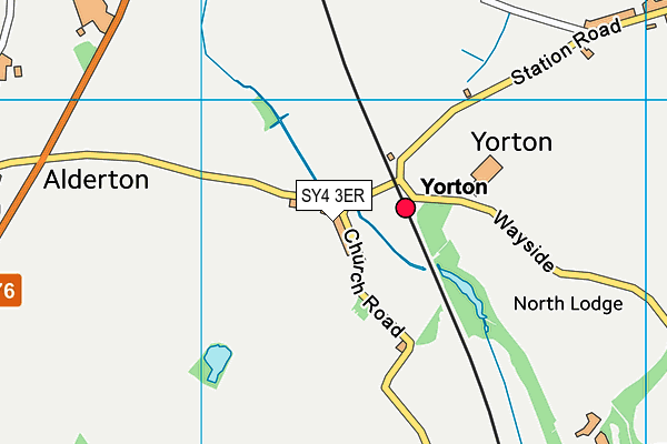 SY4 3ER map - OS VectorMap District (Ordnance Survey)