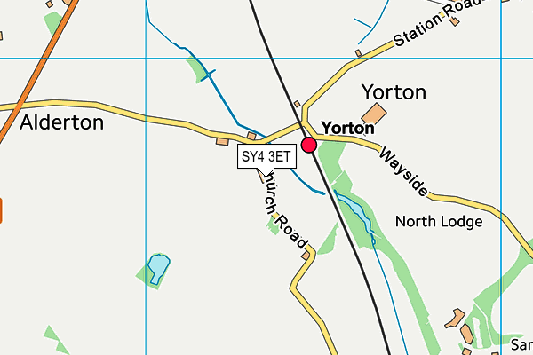 SY4 3ET map - OS VectorMap District (Ordnance Survey)