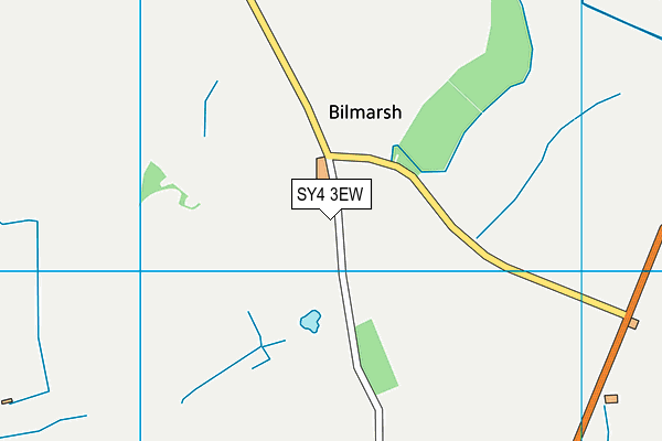 SY4 3EW map - OS VectorMap District (Ordnance Survey)