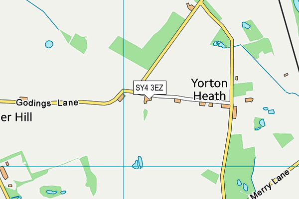 SY4 3EZ map - OS VectorMap District (Ordnance Survey)