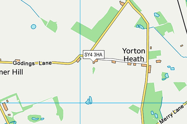 SY4 3HA map - OS VectorMap District (Ordnance Survey)