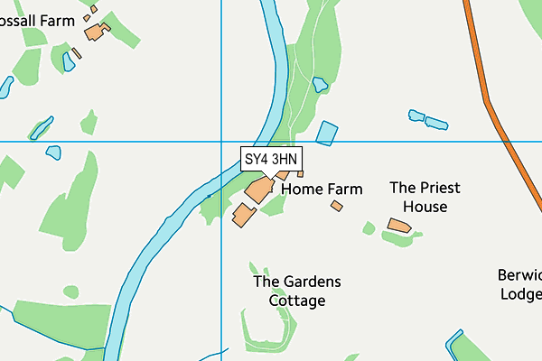 SY4 3HN map - OS VectorMap District (Ordnance Survey)