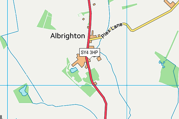 SY4 3HP map - OS VectorMap District (Ordnance Survey)
