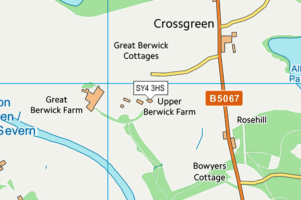 SY4 3HS map - OS VectorMap District (Ordnance Survey)