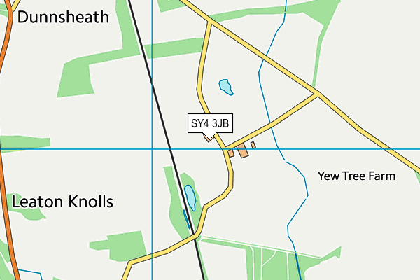 SY4 3JB map - OS VectorMap District (Ordnance Survey)