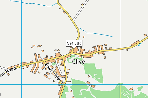 SY4 3JR map - OS VectorMap District (Ordnance Survey)