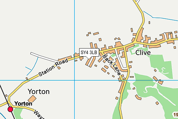 SY4 3LB map - OS VectorMap District (Ordnance Survey)