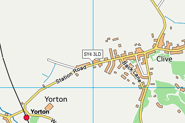SY4 3LD map - OS VectorMap District (Ordnance Survey)