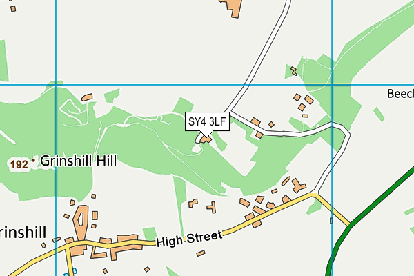 SY4 3LF map - OS VectorMap District (Ordnance Survey)