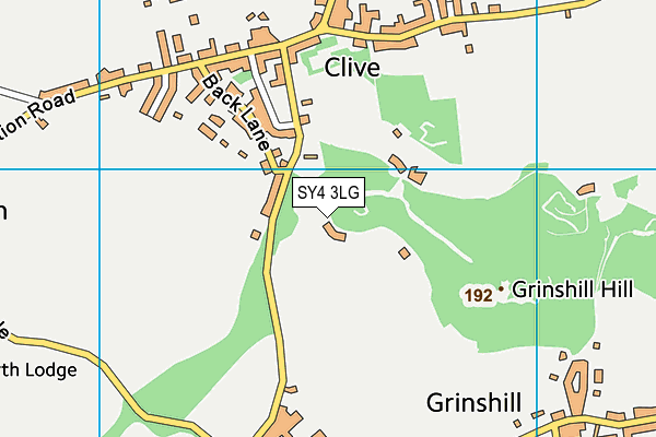 SY4 3LG map - OS VectorMap District (Ordnance Survey)