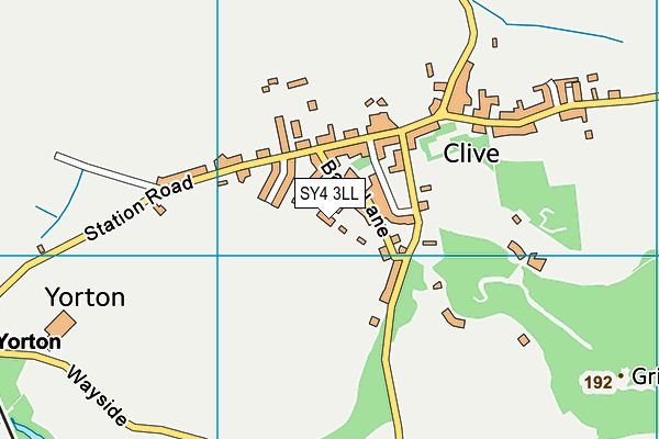 SY4 3LL map - OS VectorMap District (Ordnance Survey)