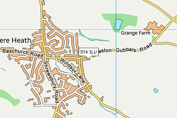 SY4 3LU map - OS VectorMap District (Ordnance Survey)