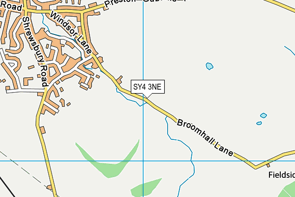 SY4 3NE map - OS VectorMap District (Ordnance Survey)