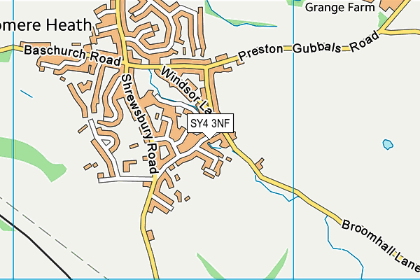 SY4 3NF map - OS VectorMap District (Ordnance Survey)