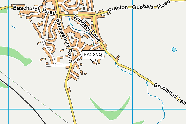 SY4 3NQ map - OS VectorMap District (Ordnance Survey)