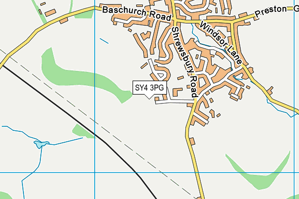 SY4 3PG map - OS VectorMap District (Ordnance Survey)