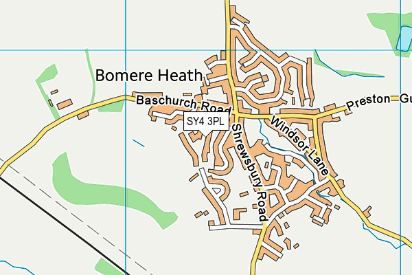 SY4 3PL map - OS VectorMap District (Ordnance Survey)