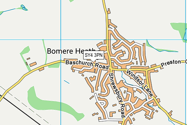 SY4 3PN map - OS VectorMap District (Ordnance Survey)