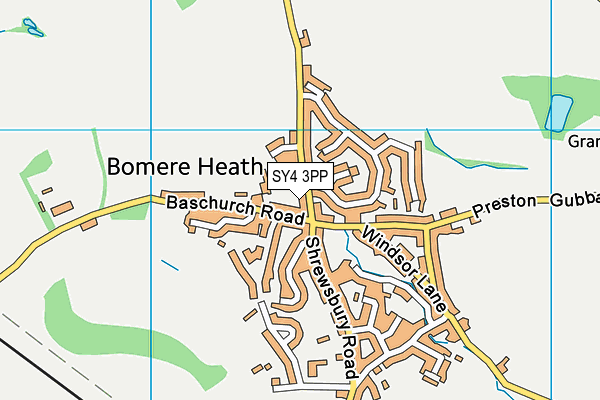 SY4 3PP map - OS VectorMap District (Ordnance Survey)