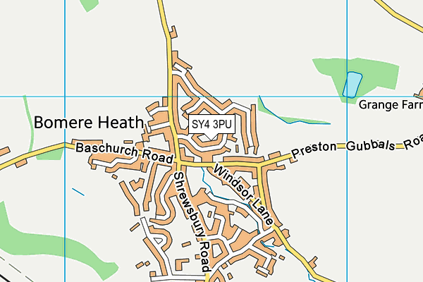 SY4 3PU map - OS VectorMap District (Ordnance Survey)