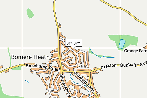 SY4 3PY map - OS VectorMap District (Ordnance Survey)