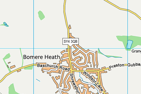 SY4 3QB map - OS VectorMap District (Ordnance Survey)