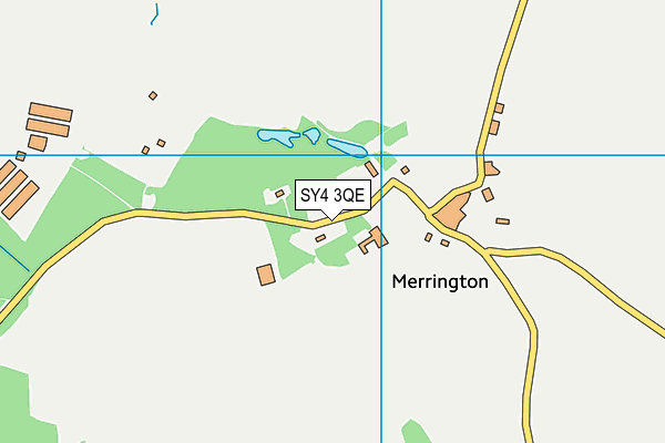 SY4 3QE map - OS VectorMap District (Ordnance Survey)