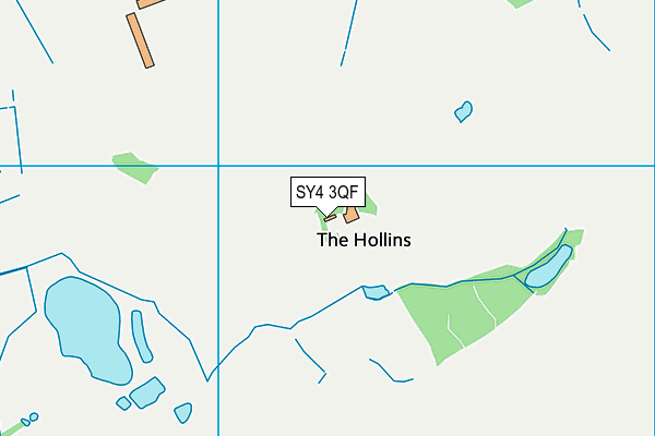 SY4 3QF map - OS VectorMap District (Ordnance Survey)