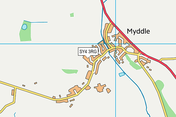 SY4 3RG map - OS VectorMap District (Ordnance Survey)