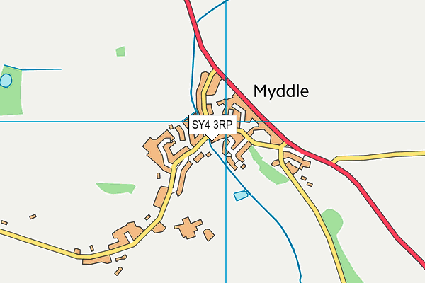 Myddle CofE Primary School map (SY4 3RP) - OS VectorMap District (Ordnance Survey)
