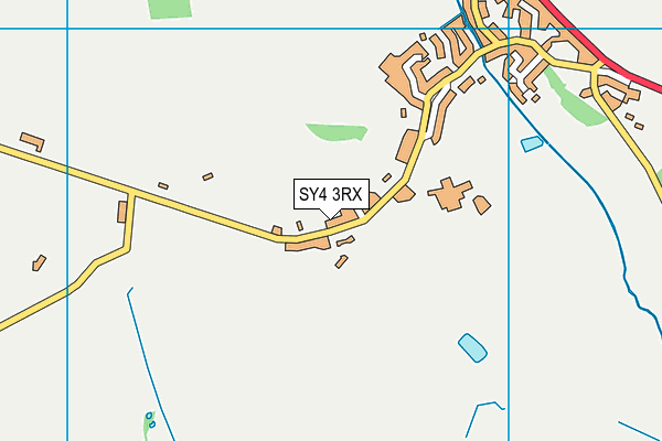 SY4 3RX map - OS VectorMap District (Ordnance Survey)