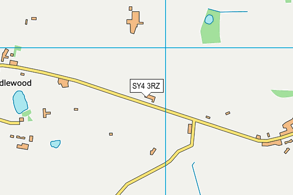 SY4 3RZ map - OS VectorMap District (Ordnance Survey)