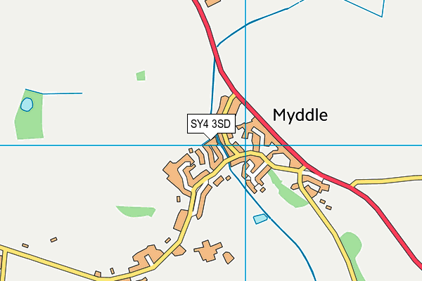 SY4 3SD map - OS VectorMap District (Ordnance Survey)