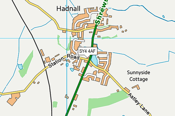 SY4 4AF map - OS VectorMap District (Ordnance Survey)