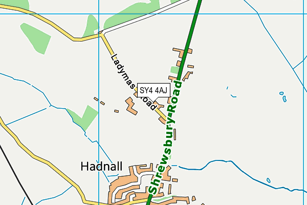 SY4 4AJ map - OS VectorMap District (Ordnance Survey)