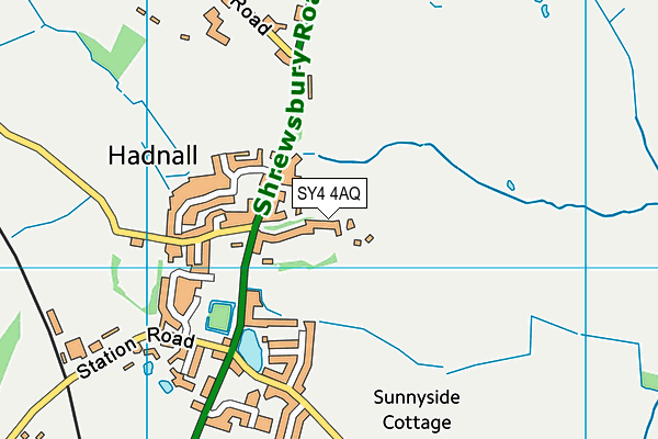 SY4 4AQ map - OS VectorMap District (Ordnance Survey)