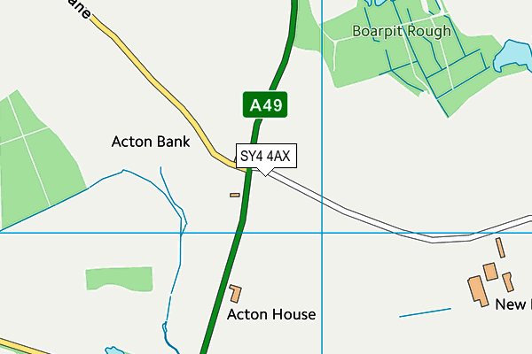 SY4 4AX map - OS VectorMap District (Ordnance Survey)