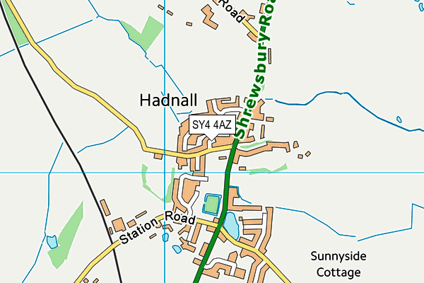 SY4 4AZ map - OS VectorMap District (Ordnance Survey)