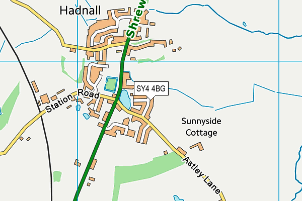 SY4 4BG map - OS VectorMap District (Ordnance Survey)